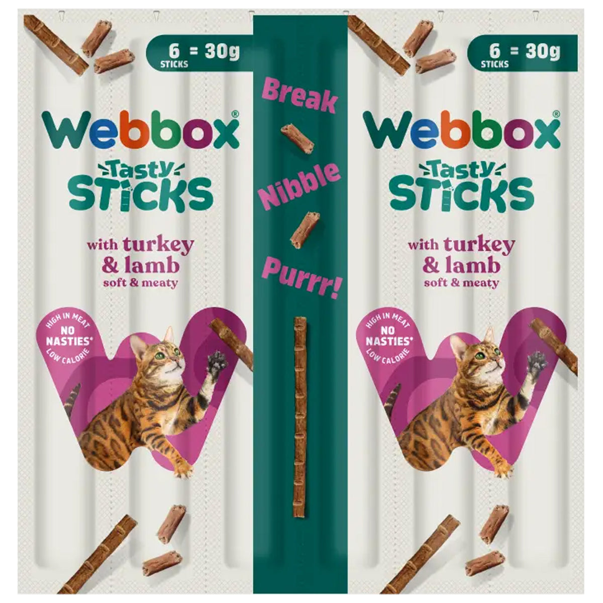 Webbox Tasty Sticks Turkey & Lamb Cat Treats