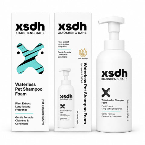 XSDH Waterless Pet Shampoo Foam 500ml for Dogs & Cats