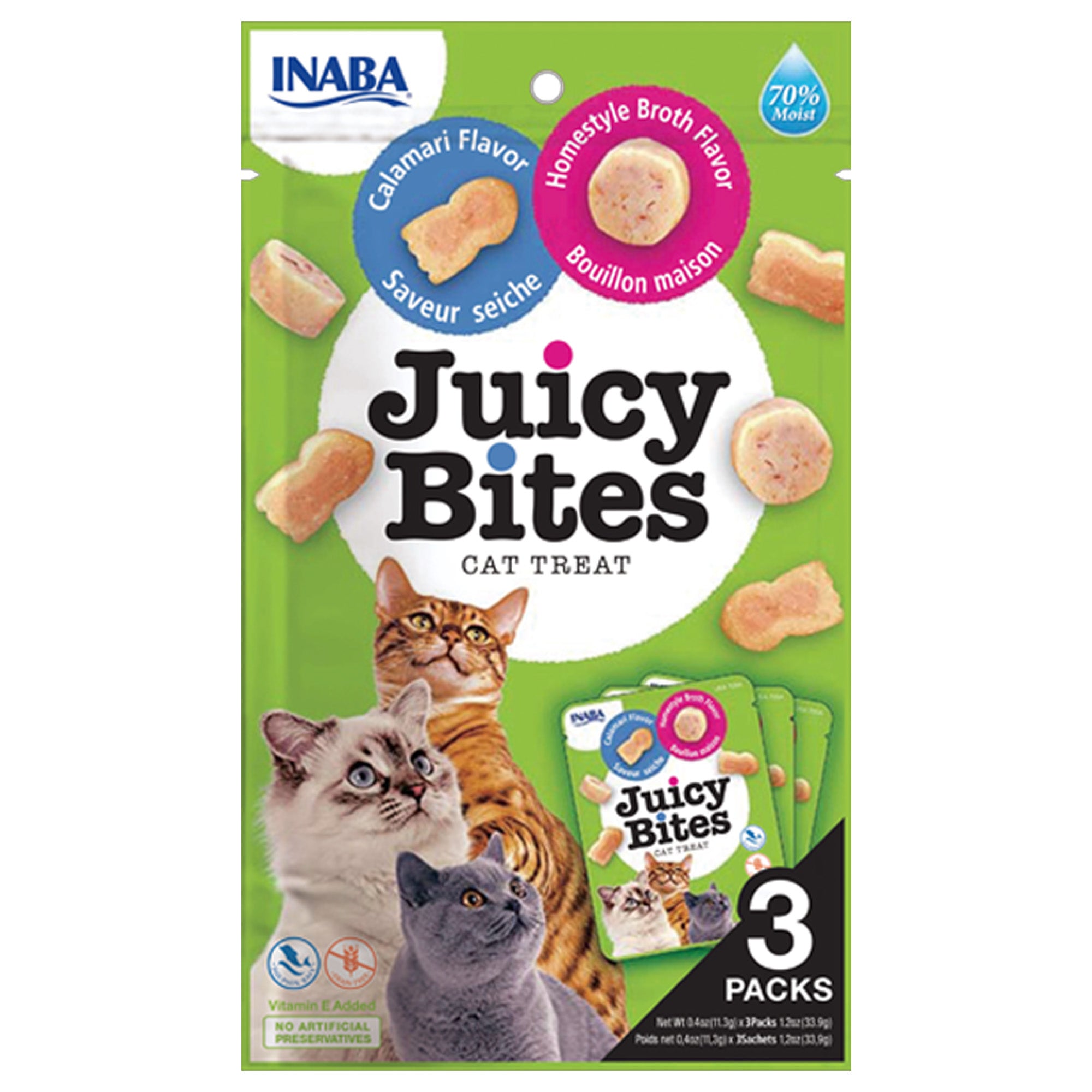 Inaba Juicy Bites Calamari & Homestyle Broth Flavor Inaba Juicy Bites Calamari & Homestyle Broth Flavor