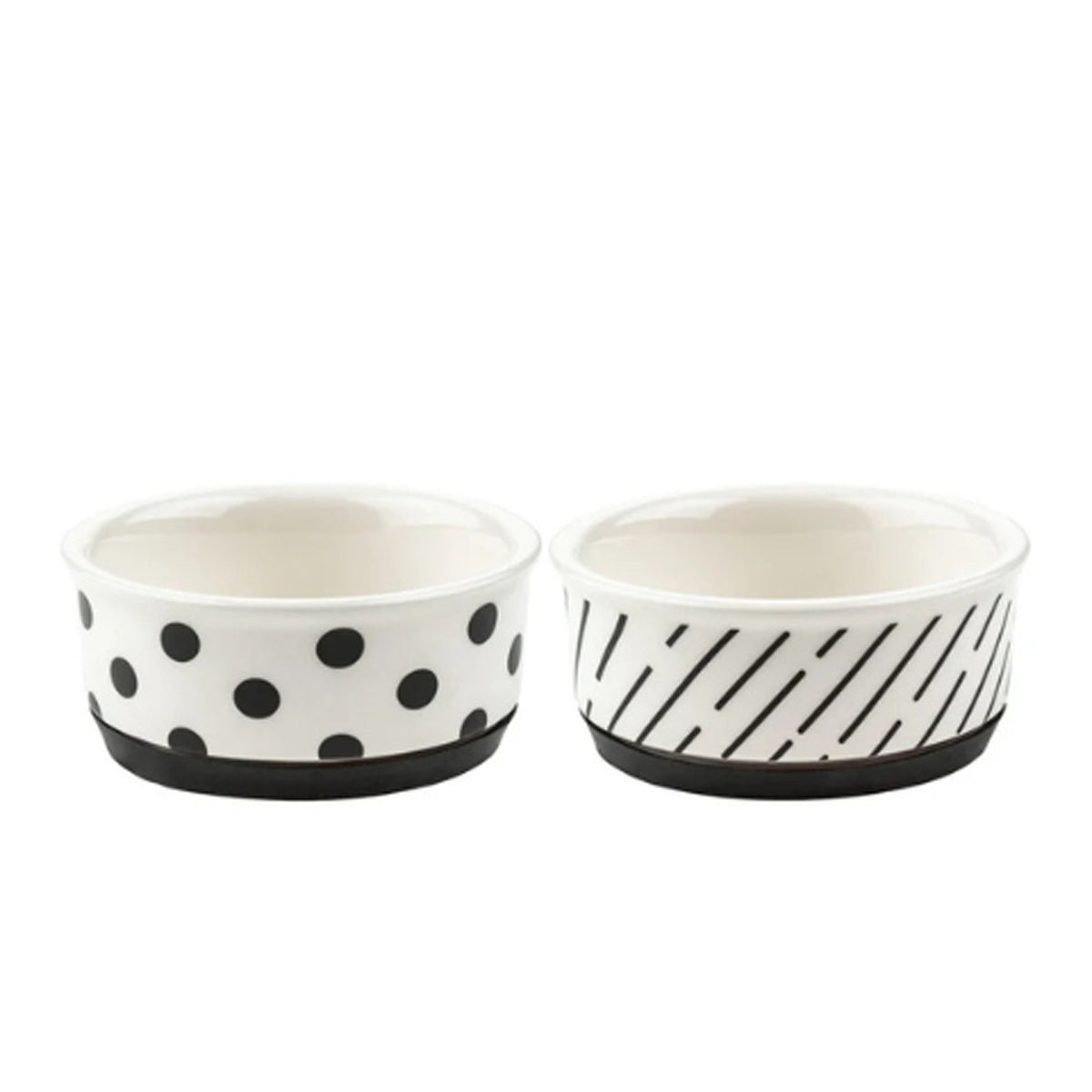 Zoofari Cat Bowl Ceramic x2pcs