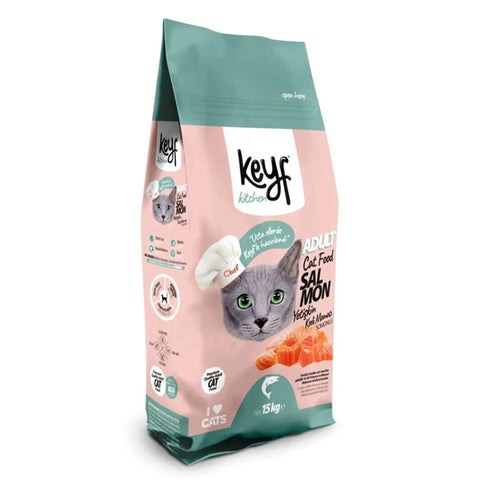 Keyf Dry Food With Salmon For Sterillised Cat 15kg