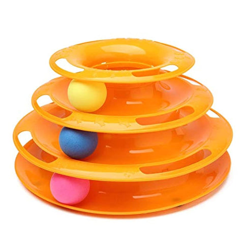 Interactive Leveles Cat Ball Track Toy