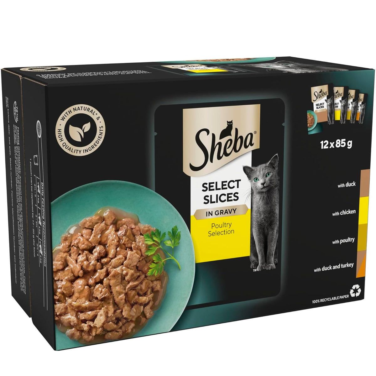 Sheba Select Slices Poultry Selection in Gravy 12pcs