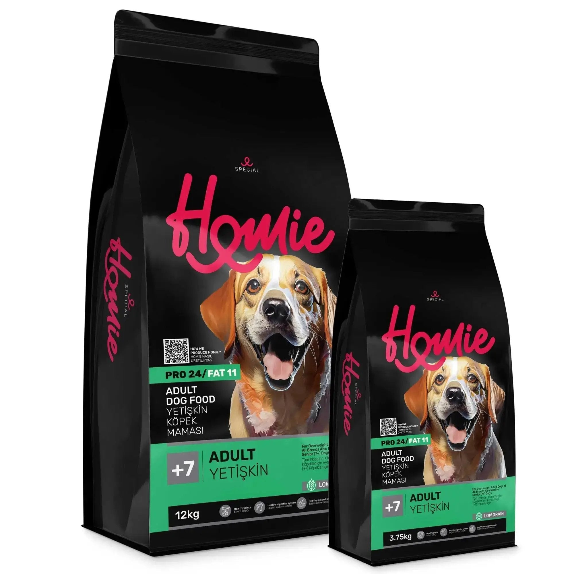 Homie Low Grain (+7) Adult Dog Food 3.75Kg Homie Low Grain (+7) Adult Dog Food 3.75Kg