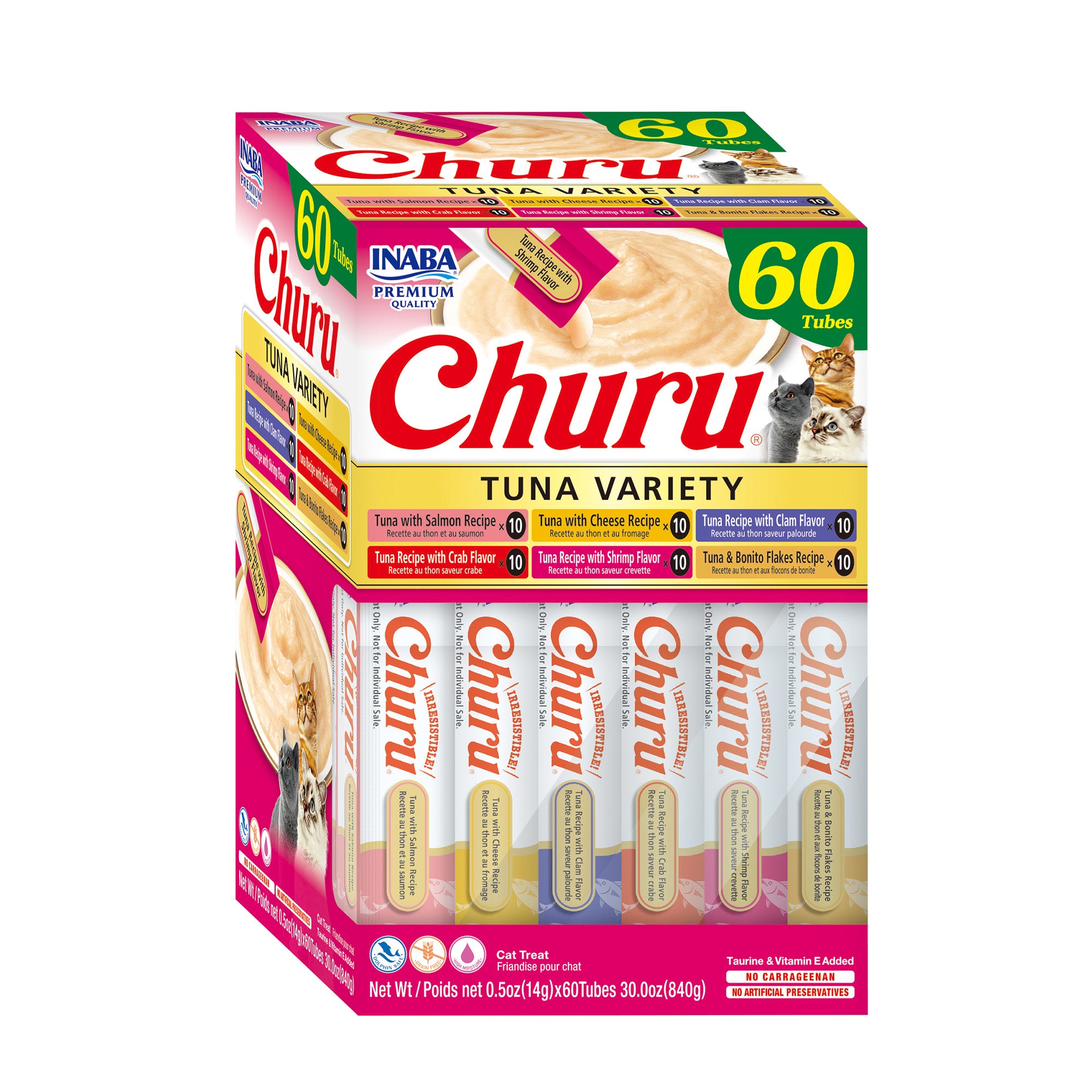 Inaba Churu 60pcs Tuna Variety Box for Pets Inaba Churu 60pcs Tuna Variety Box for Pets
