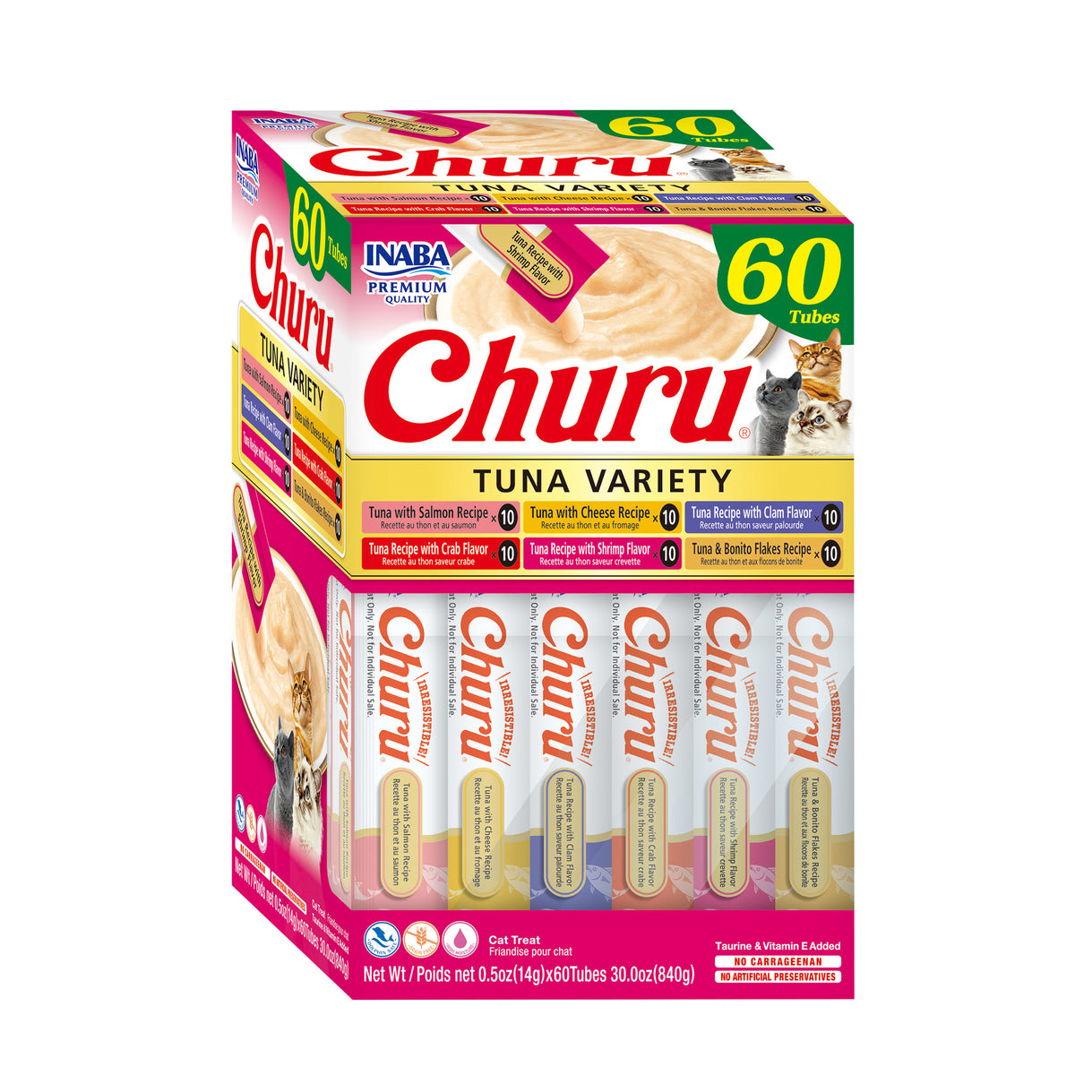 Inaba Churu 60pcs Tuna Variety Box for Pets