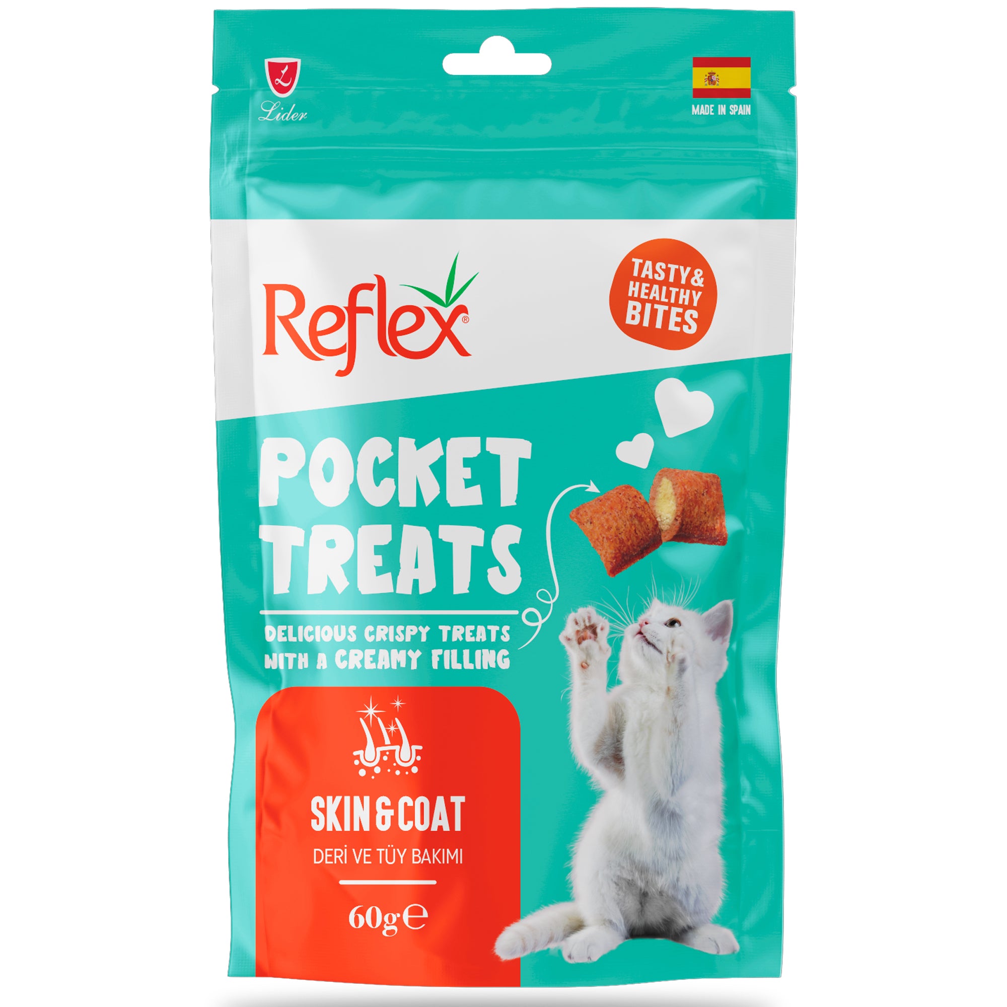 Reflex Plus Pocket Treats Skin Coat 60g Reflex Plus Pocket Treats Skin Coat 60g