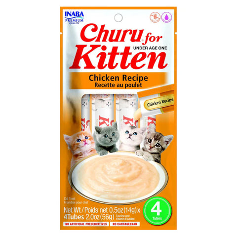 Inaba Churu Kitten Treats - Creamy Chicken Flavor