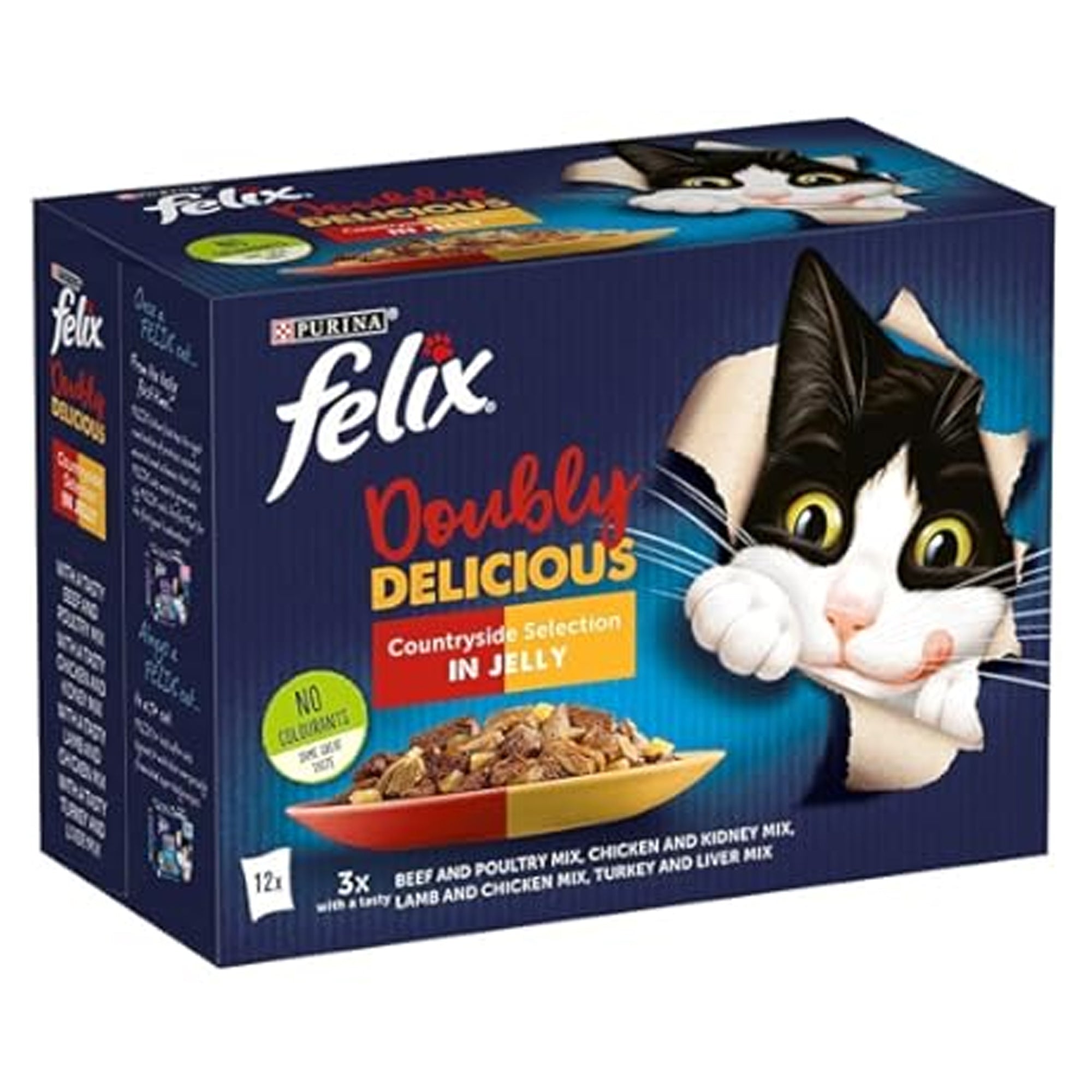 Felix Countryside Selection in Jelly 12x85g Felix Countryside Selection in Jelly 12x85g