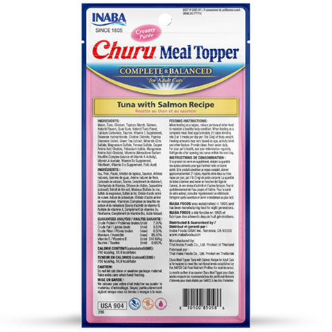 Inaba Churu Meal Topper Tuna with Salmon Recipe