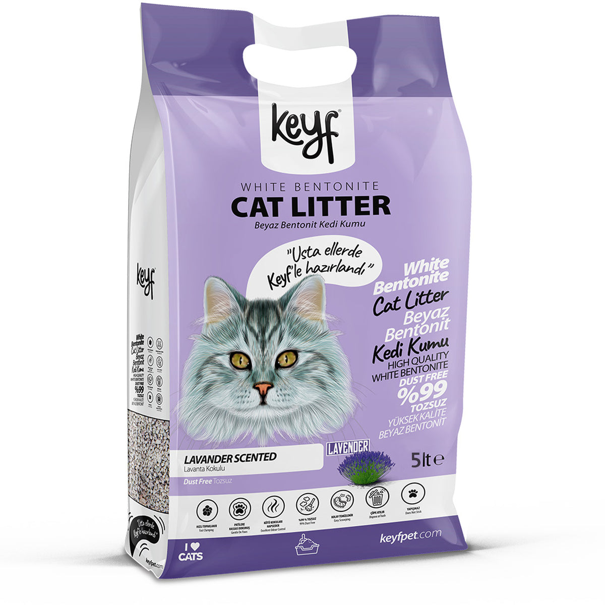 Keyf Cat Litter Lavender 5L