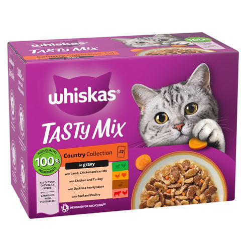 WHISKAS Tasty Mix Country Collection 12x85g