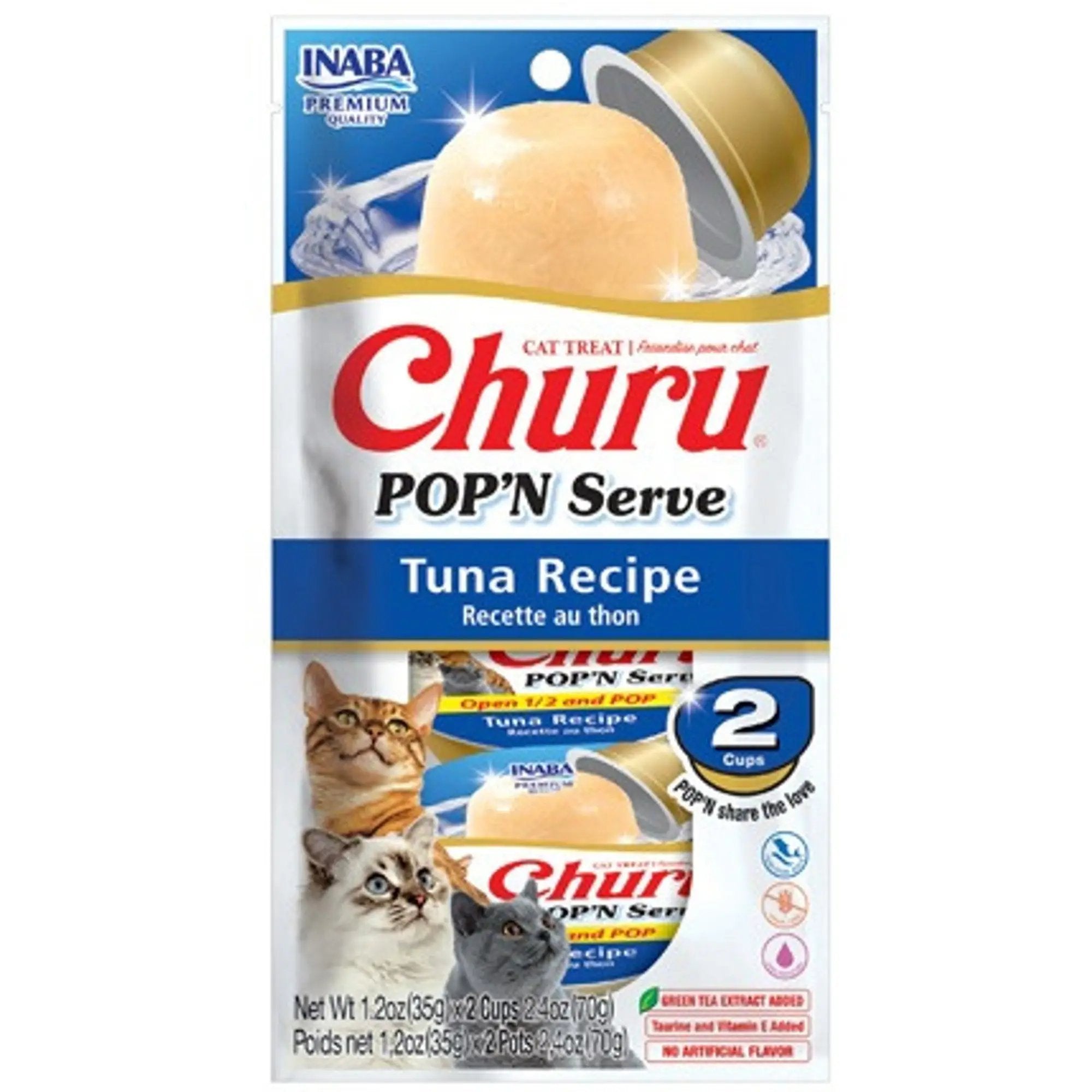 Inaba Churu POP'N Serve Tuna Recipe Cat Treat 2 pcs Inaba Churu POP'N Serve Tuna Recipe Cat Treat 2 pcs
