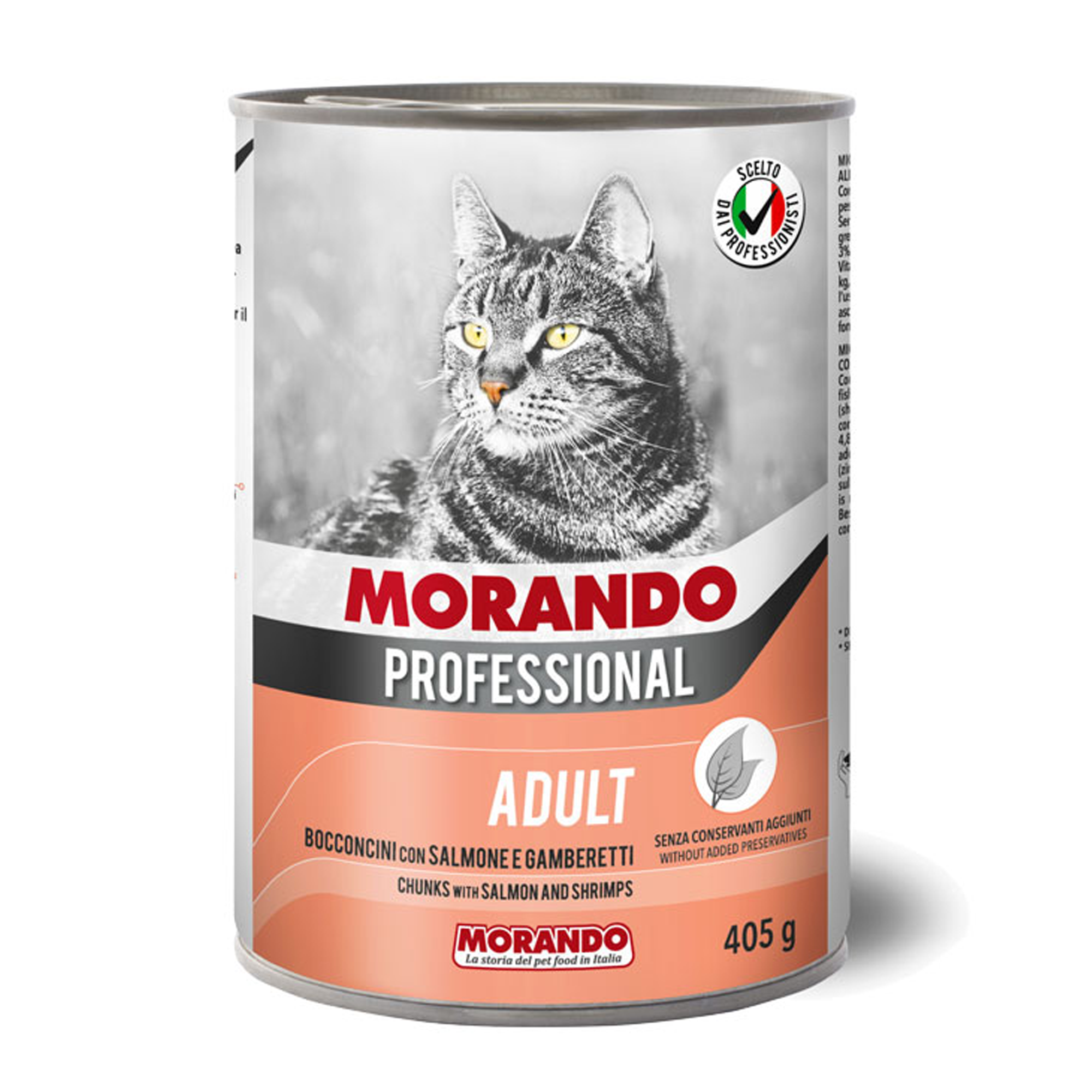 Morando ADULT SMALL CHUNKS WITH SALMON AND SHRIMP 405g