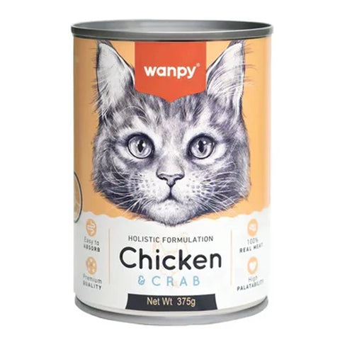 Wanpy Wet Food Chicken & Crab 375g