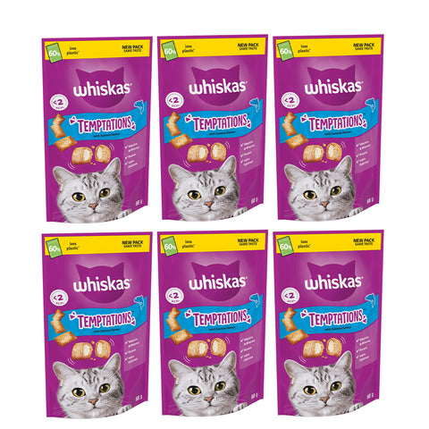 WHISKAS® TEMPTATIONS™ with Salmon 60g