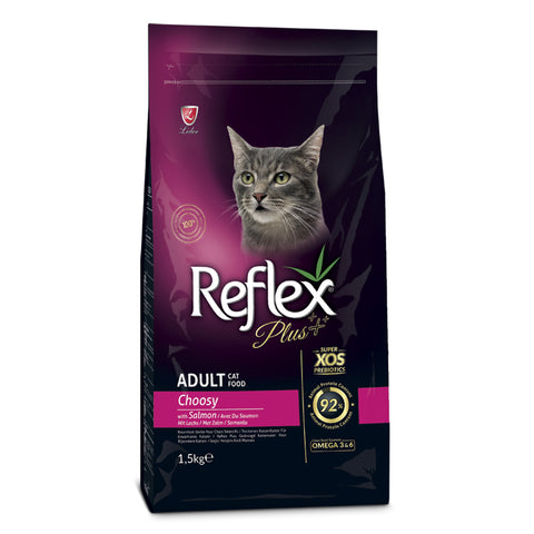 Reflex Plus Choosy Adult Cat Food with Salmon 1.5kg