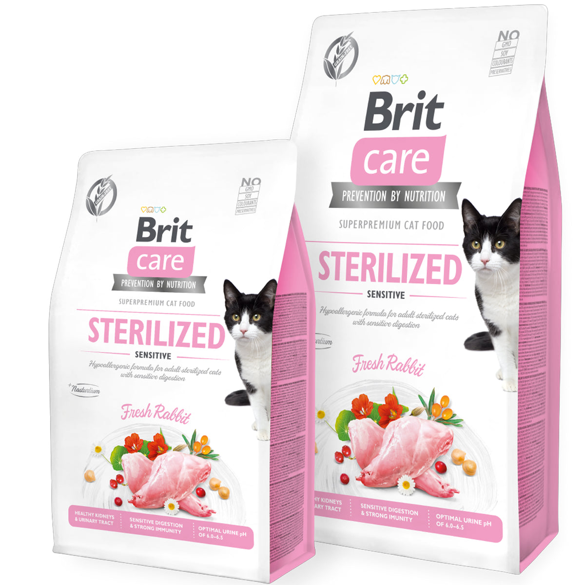 Grain-Free Sterilized Cat Food by Brit Care - 2Kg