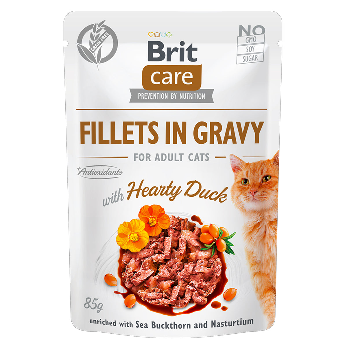 Brit Care Cat Food with Hearty Duck in Gravy 85g