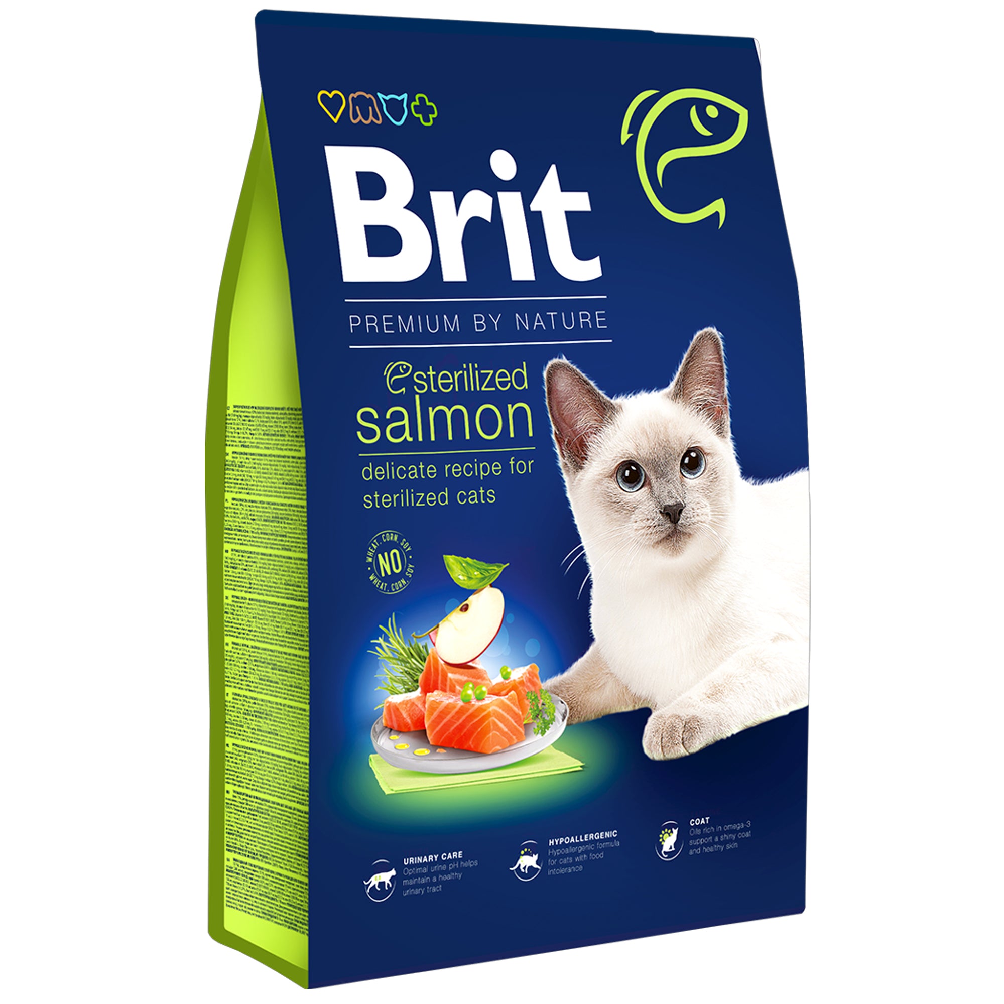 Brit Cat Food for Sterilized Cats with Salmon 1.5Kg Brit Cat Food for Sterilized Cats with Salmon 1.5Kg