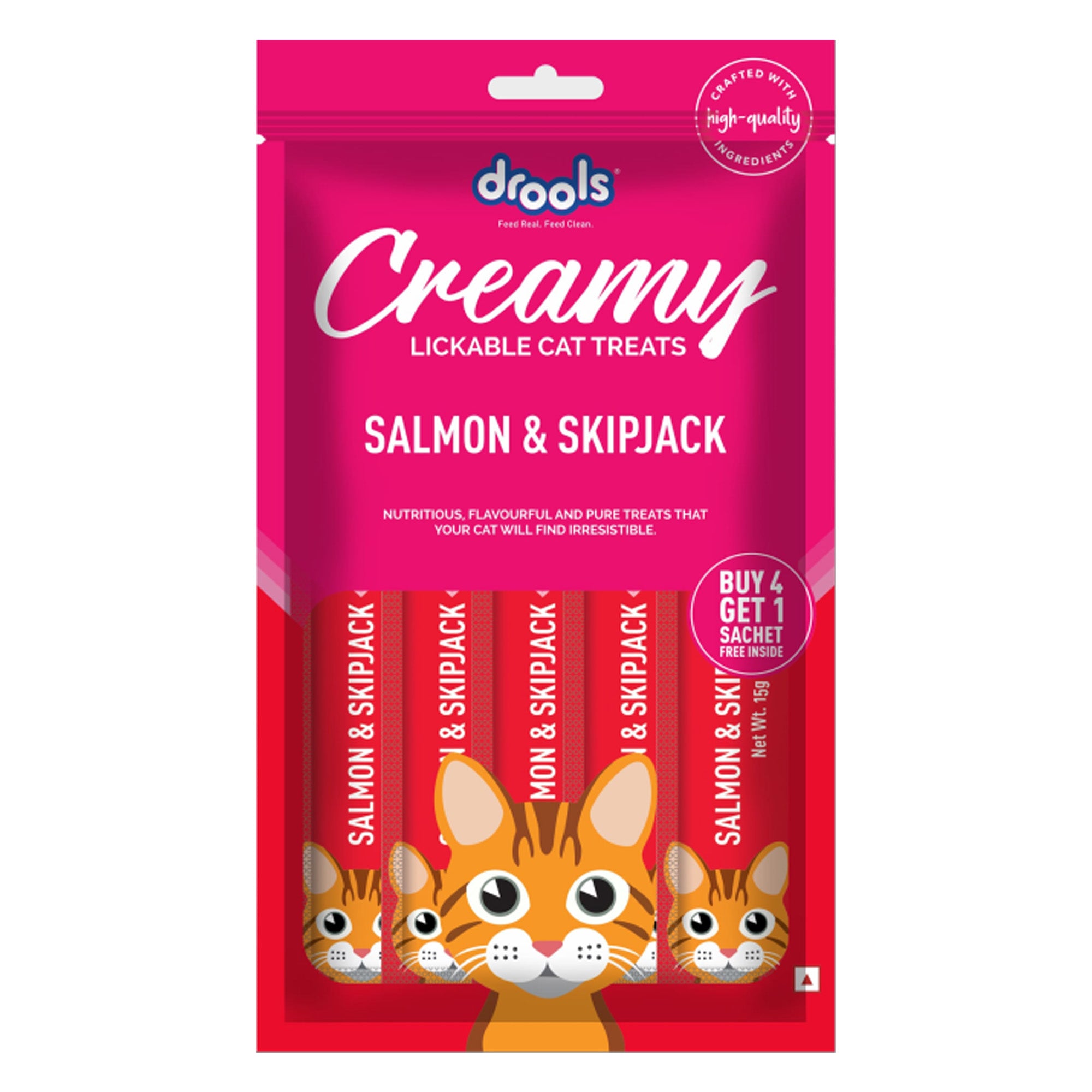Drools Creamy Salmon and Skipjack 5pcs Drools Creamy Salmon and Skipjack 5pcs