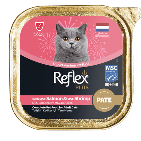 Reflex Plus Pate Wet Food for Adult Cats with Salmon & Shrimp