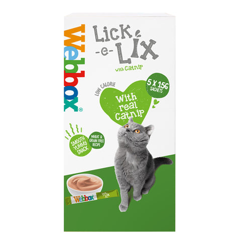 Webbox Lick & Lix Liver And Sausage And Cat Grass x5pcs