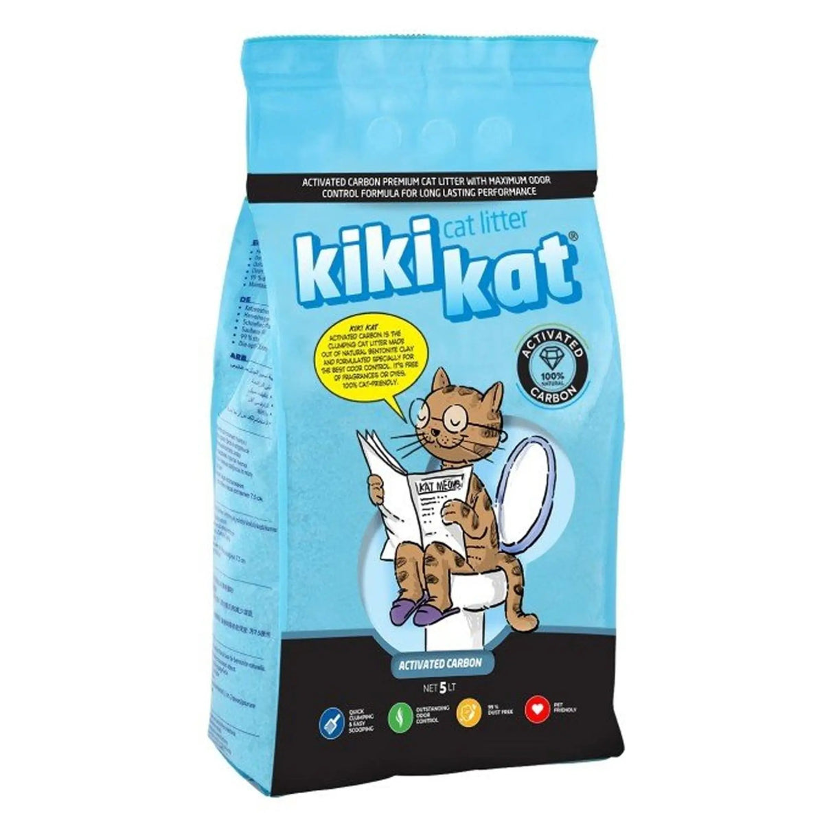 Kiki Kat Cat Litter – Activated Carbon 5L