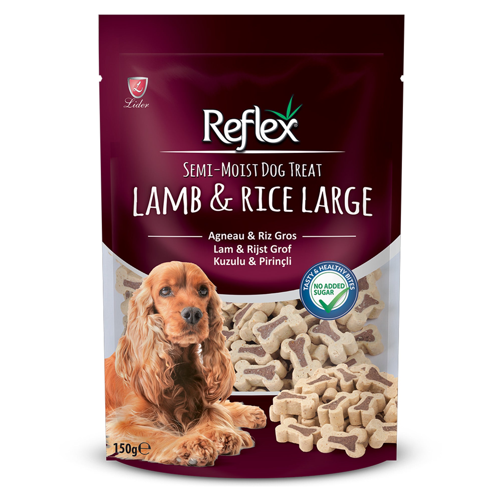 Reflex Lamb and Rice Dog Treats for Large Dogs 150g