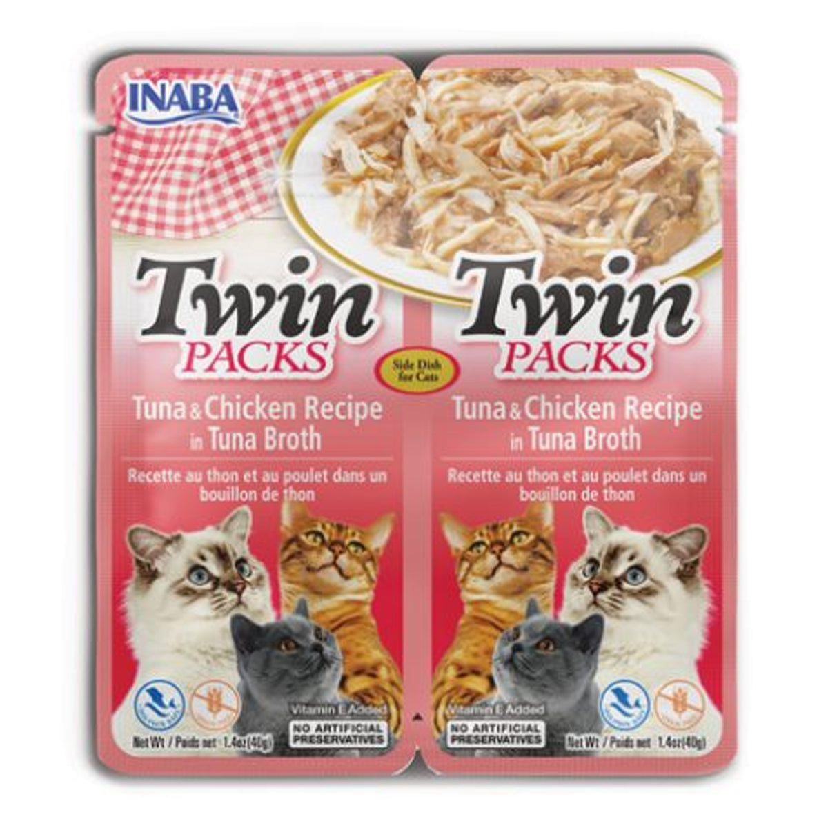 Inaba Twin Packs Tuna & Chicken Recipe in Tuna Broth