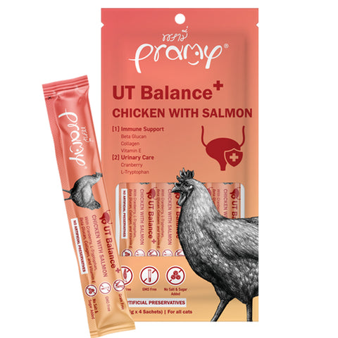Pramy UT Balance Chicken With Salmon Treat 14gx4 for Cats