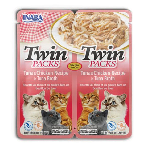 Inaba Twin Packs Tuna & Chicken Recipe in Tuna Broth