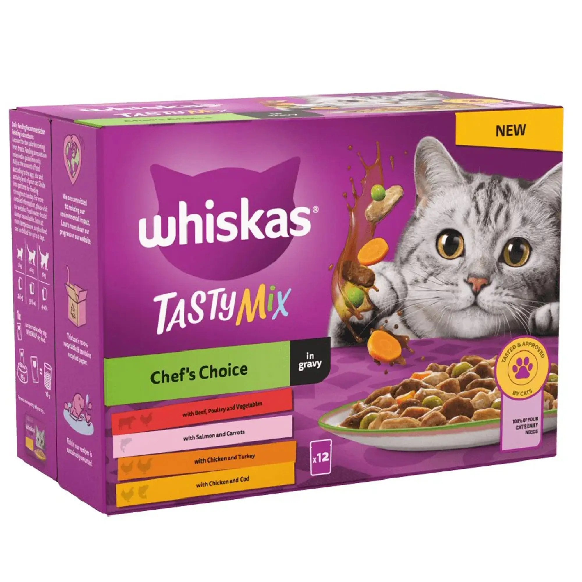 Whiskas Tasty Mix in Gravy 12x85g Whiskas Tasty Mix in Gravy 12x85g