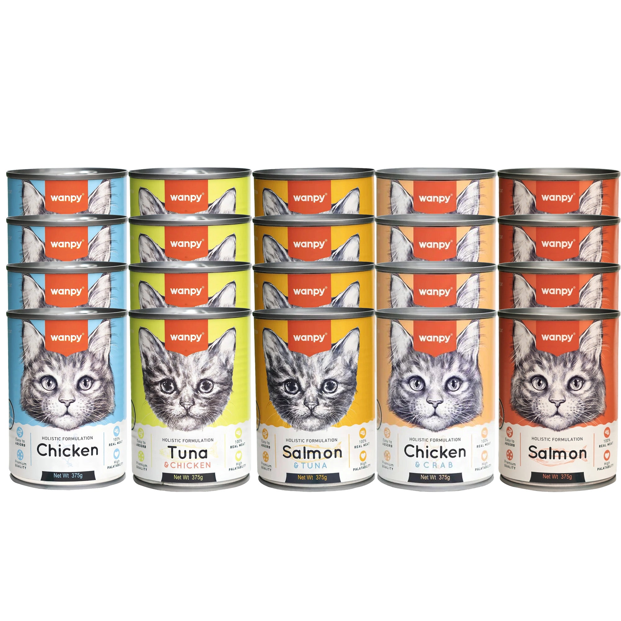 Wanpy Wet Food Chicken 375g X24pcs