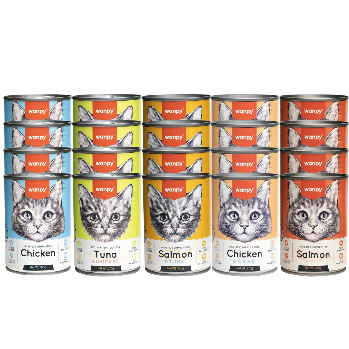 Wanpy Wet Food Chicken 375g X24pcs
