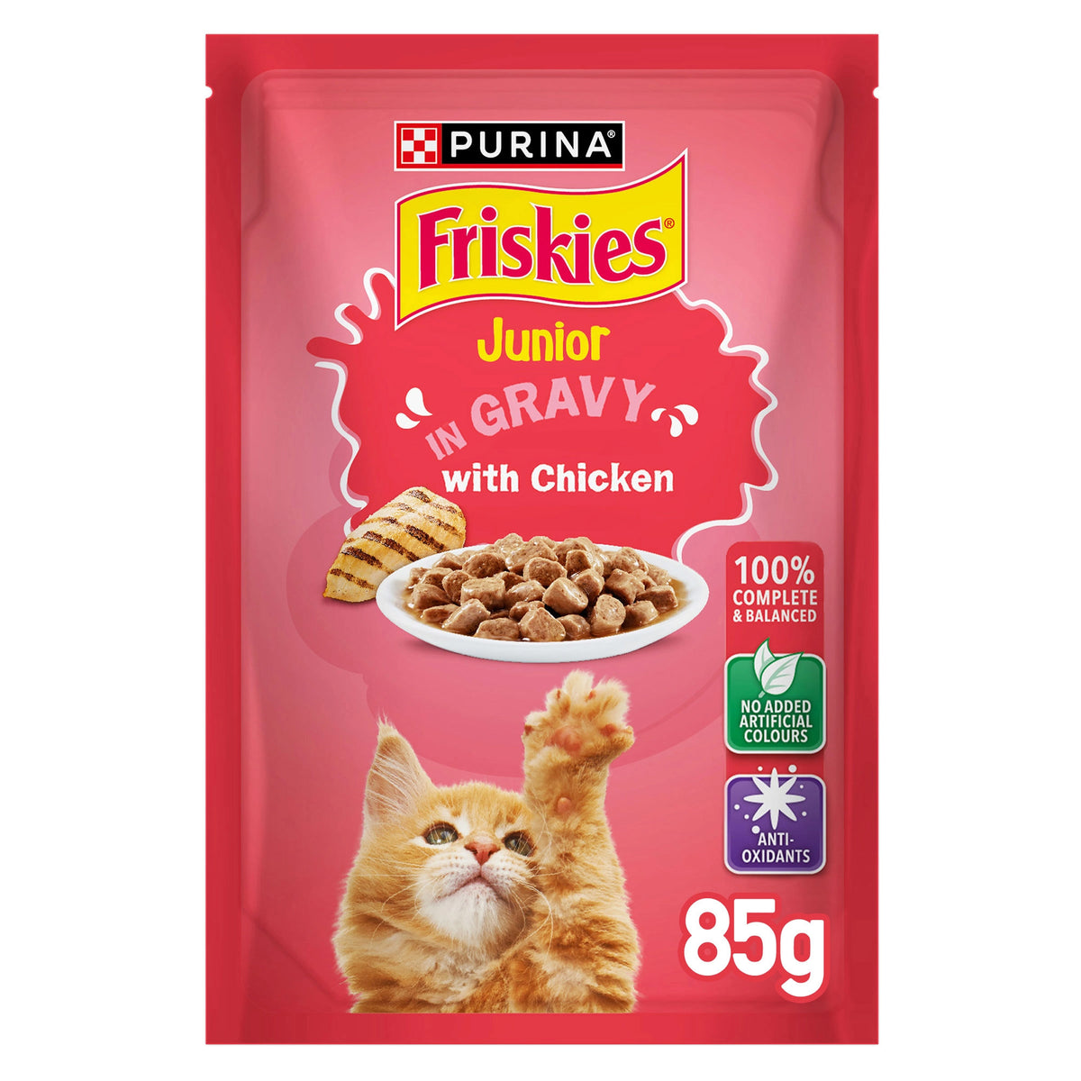 Friskies Kitten in Gravy Wet Cat Food Pouch 85g