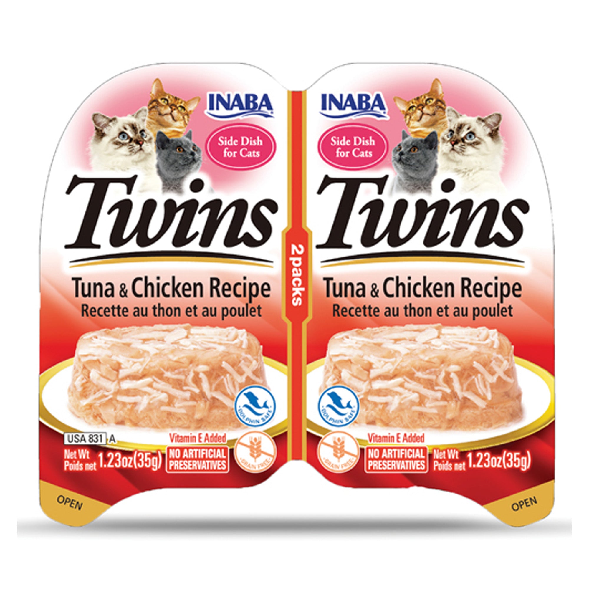 Inaba Twins Tuna & Chicken Recipe 70g Inaba Twins Tuna & Chicken Recipe 70g