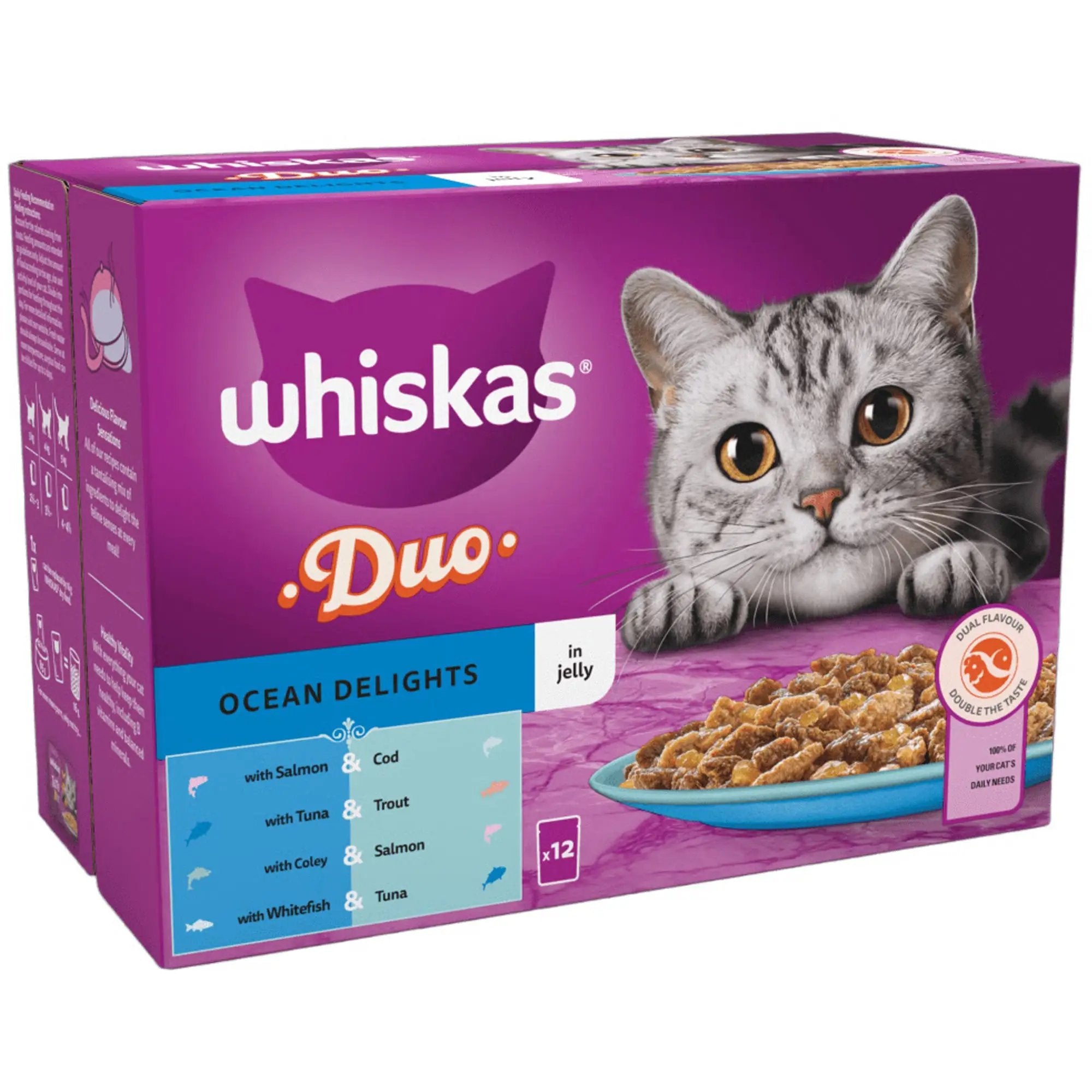 Whiskas Duo Ocean Delights in Jelly 12x85g Whiskas Duo Ocean Delights in Jelly 12x85g