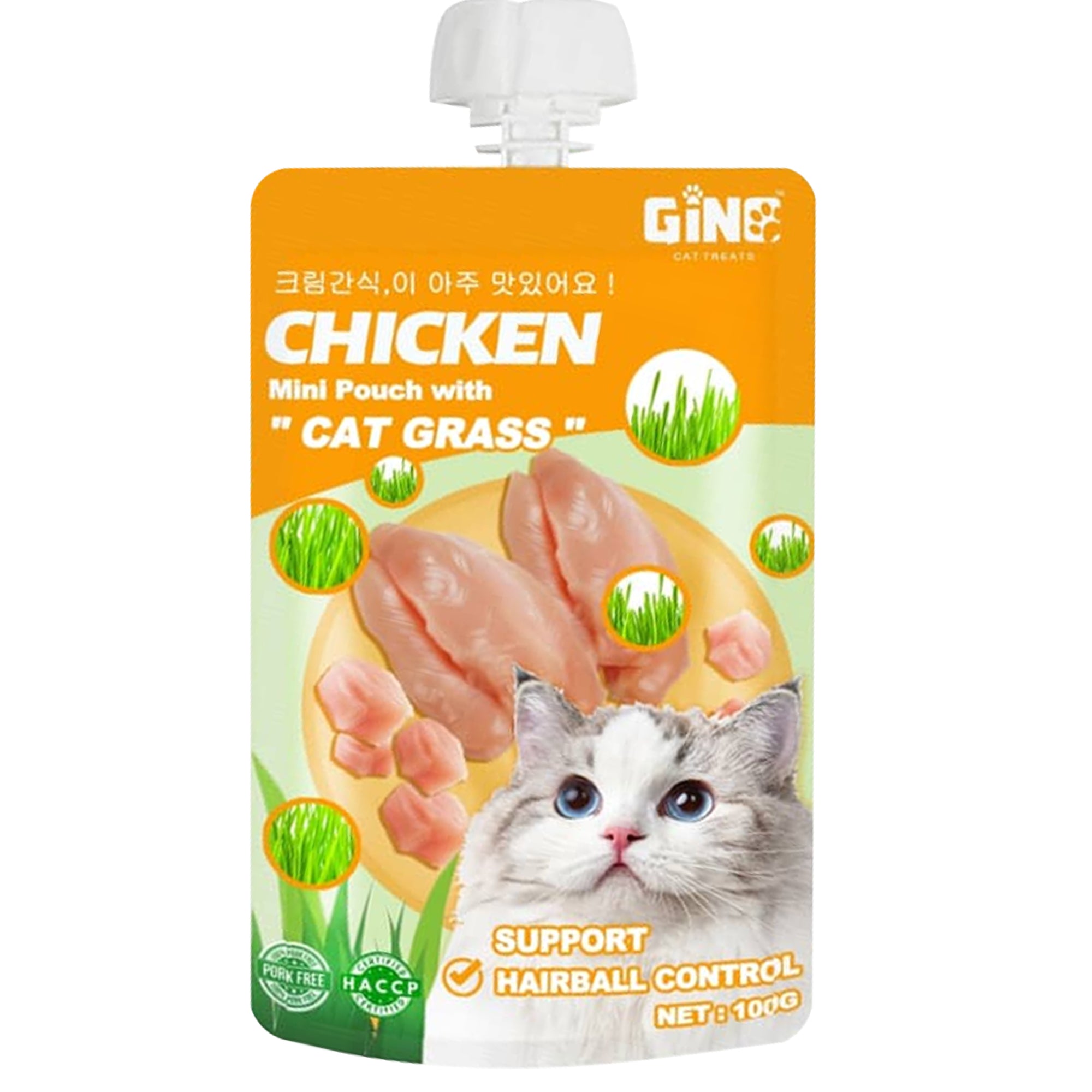 Gino Chicken Support Hairball Control 100g Gino Chicken Support Hairball Control 100g