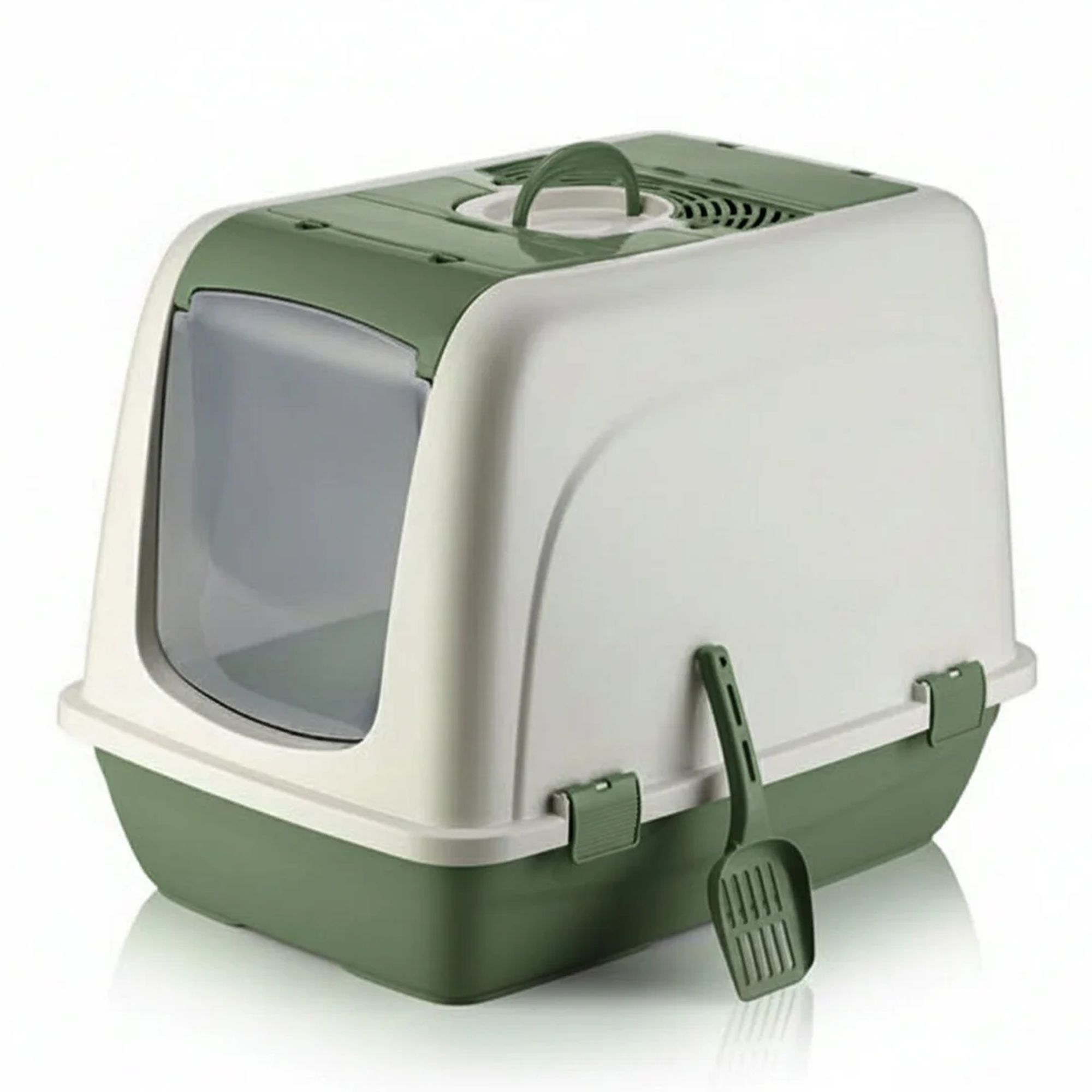 Litter Box Extra Large With Clear Door Flap Random Color Litter Box Extra Large With Clear Door Flap Random Color