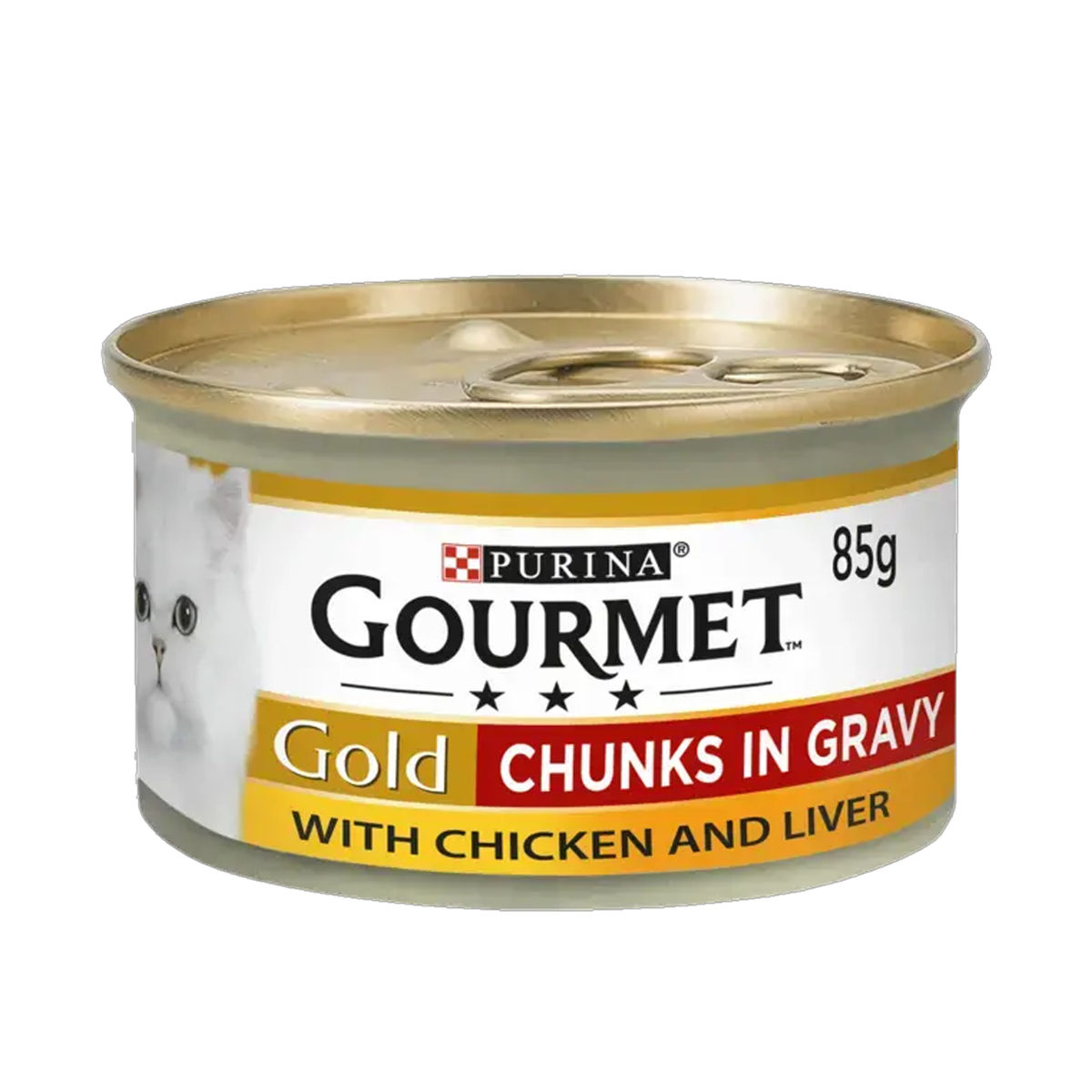 GOURMET® Gold Chunks in Gravy Chicken and Liver Wet Cat Food 85g
