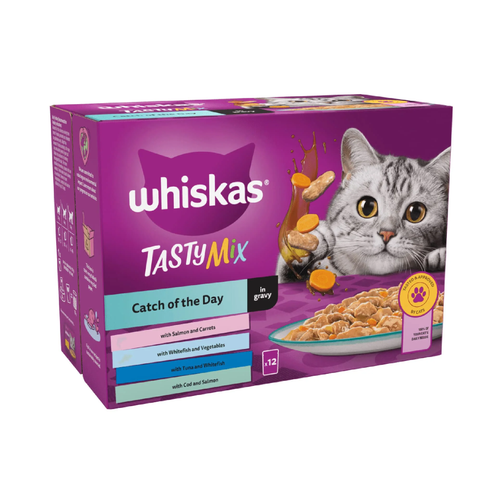 Whiskas Tasty Mix  in Gravy 12x85g