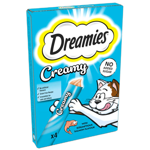 DREAMIES™ Creamy Snack Cat & Kitten Treat with Salmon Flavour 40g