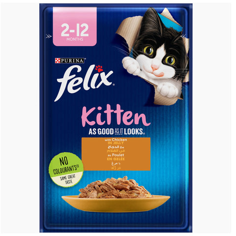 Felix Wet Food chicken in jelly kitten food 85g