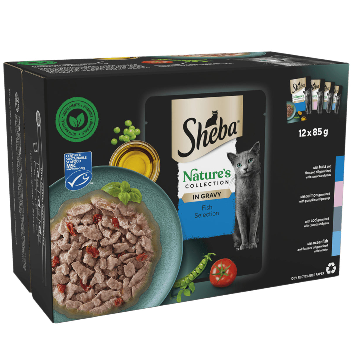 Sheba Natures Collection Fish in Gravy 12pcs