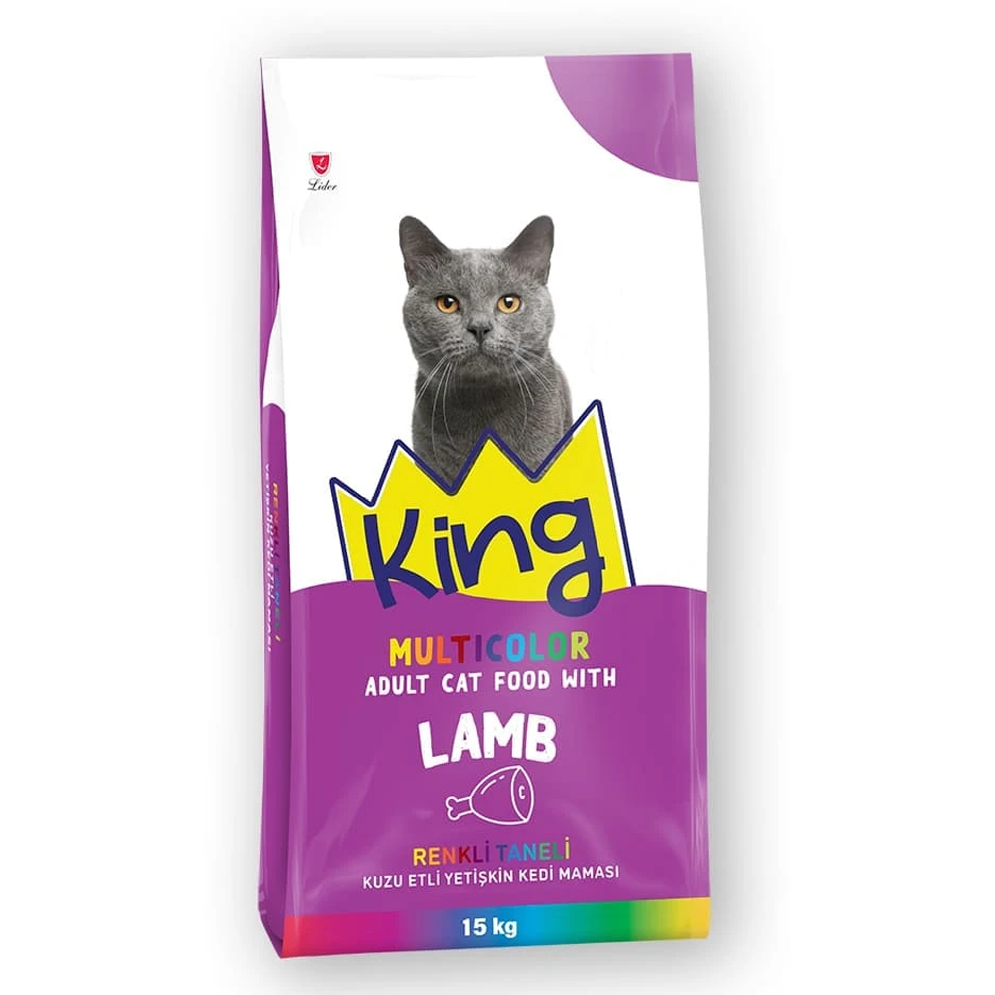 King Cat Food Lamb Multicolor 15Kg King Cat Food Lamb Multicolor 15Kg