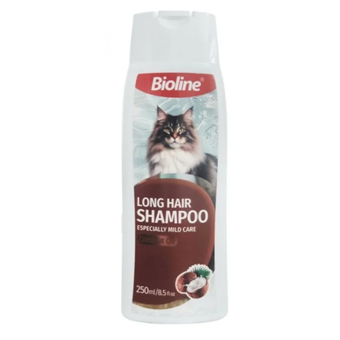 Bioline Long Hair Gentle Shampoo For Cat - 250ml