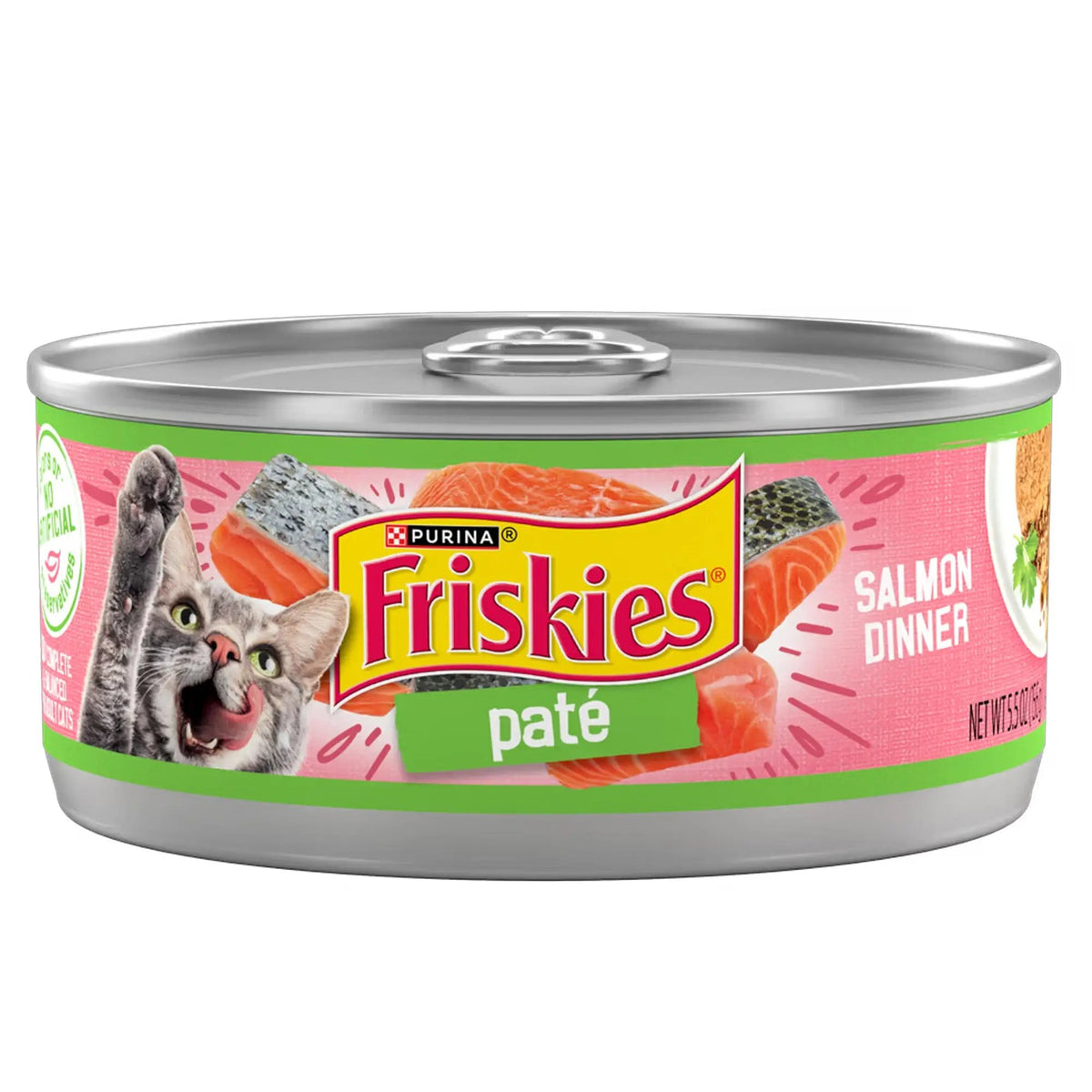 Friskies Paté Salmon Dinner Wet Cat Food 156g