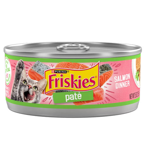 Friskies Paté Salmon Dinner Wet Cat Food 156g