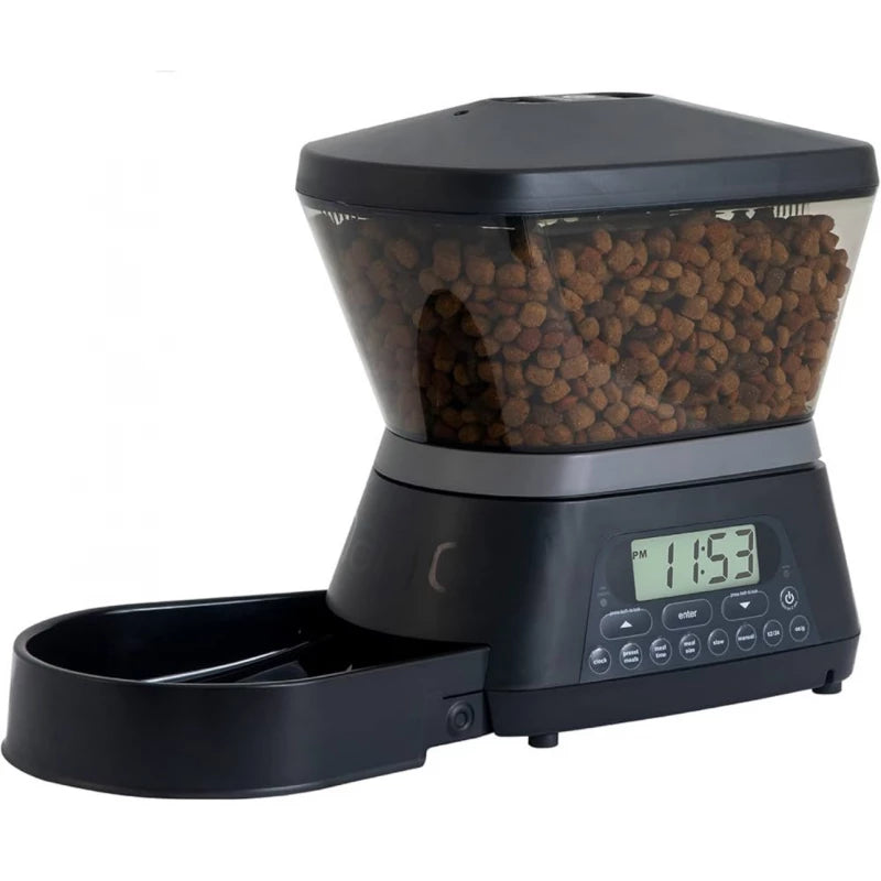 GAMMA2 Nano automated pet feeder with digital control panel and feeding bowl